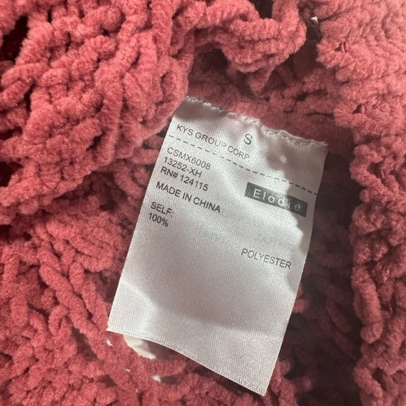 Elodie Womens Chunky Knit Sweater Pink Size Small - Picture 7 of 13